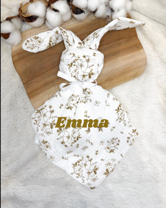 Doudou lapin - liberty